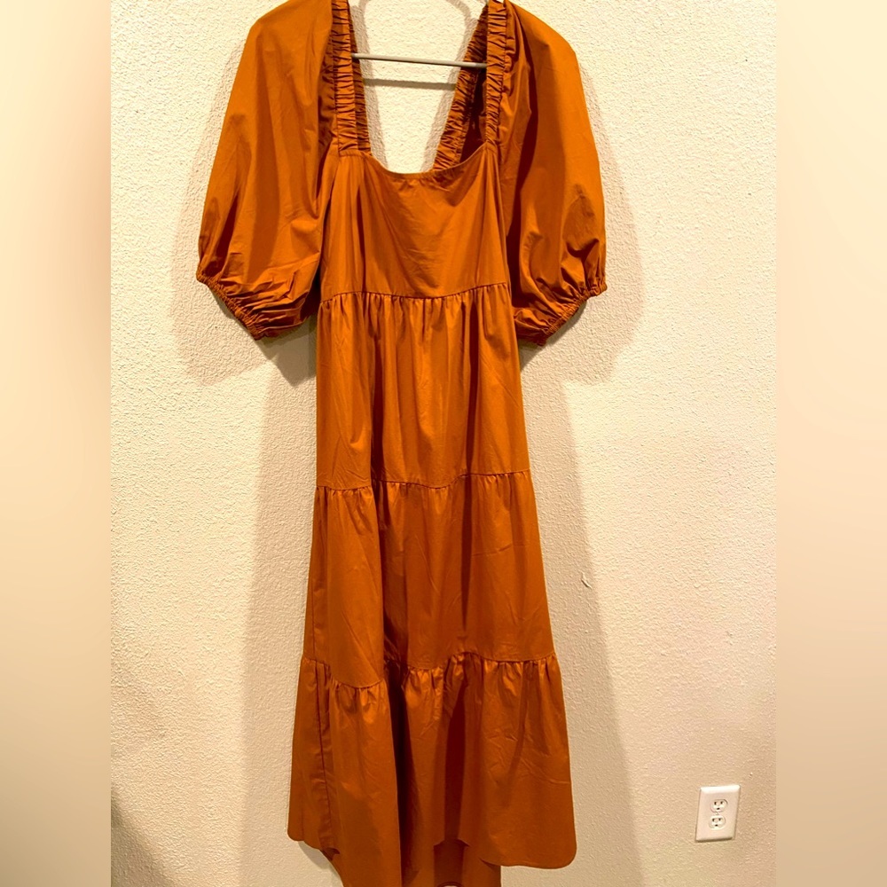 Minkpink Yasmin caramel dress NWT